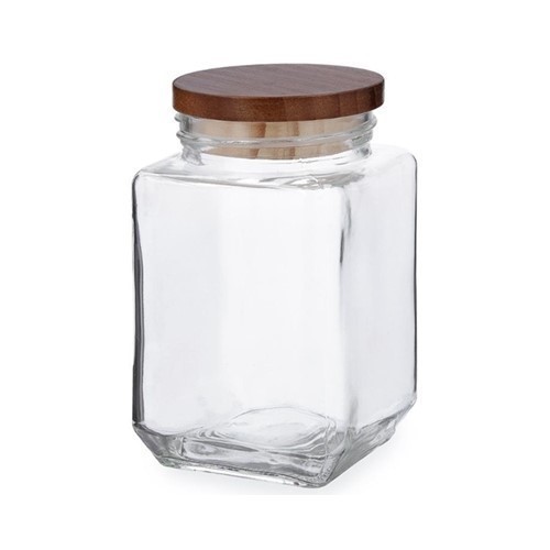 TARRO VIDRIO QUID EBANO 0.75L TAPA MADERA